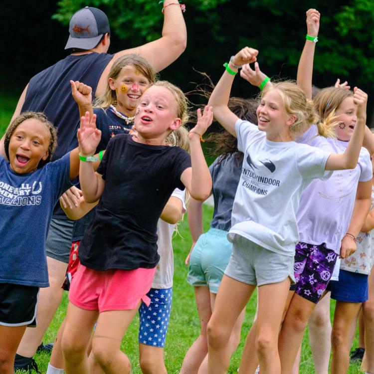  kids jumping